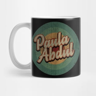 Circle Retro Vintage Paula Abdul Mug